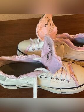 Rebecca White Streetwear Women’s sneakers Size 39 Acid Pink And White Leather